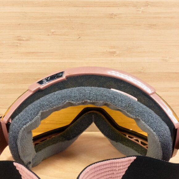 Smith Squad Goggles Rose Frame Yellow Lens / Anti-Fog Snow Ski Snowboard Goggles - Picture 4 of 7
